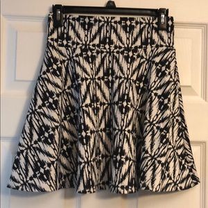 Black & white skater skirt. Size medium